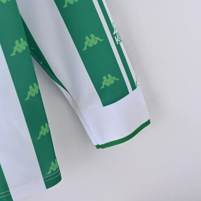 Retro Real Betis Home Jersey 1996/97 Long Sleeves Football Kit Soccer Jersey