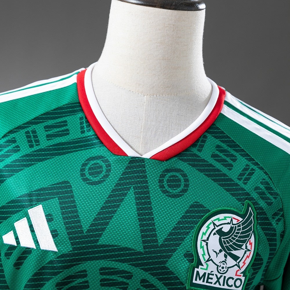 Mexico Home Jersey 2026 World Cup Football Kit Long Sleeves Soccer Shirt
