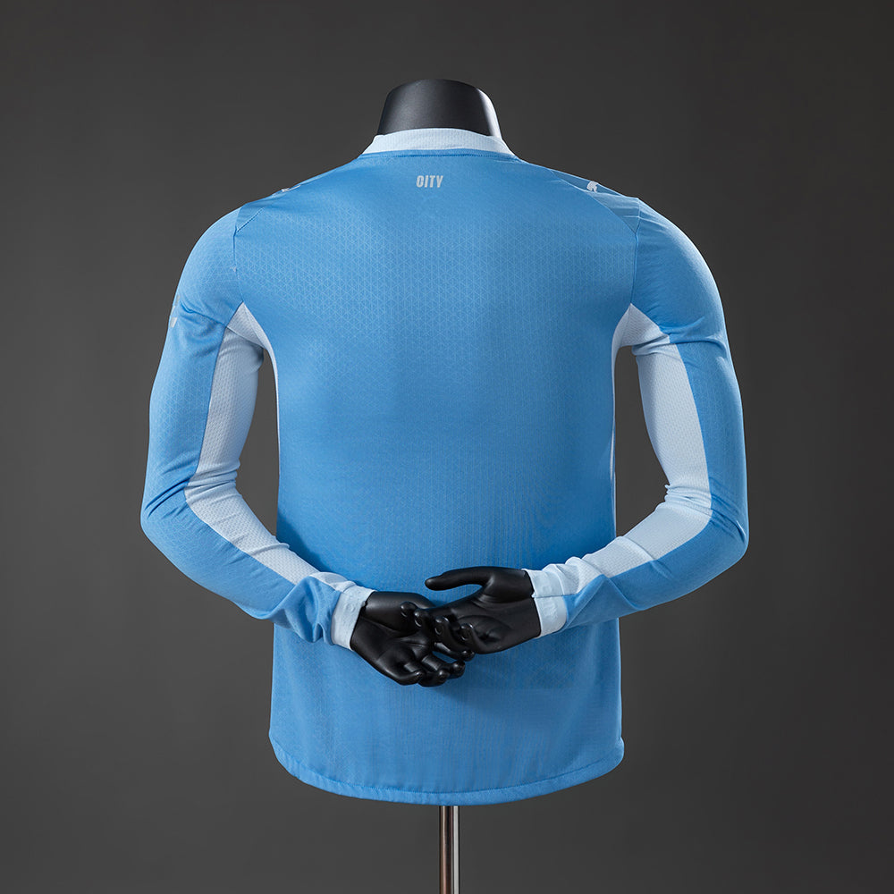 Player Version Manchester City Home Jersey 2026-2027 Long Sleeves Football Kit Soccer Shirt