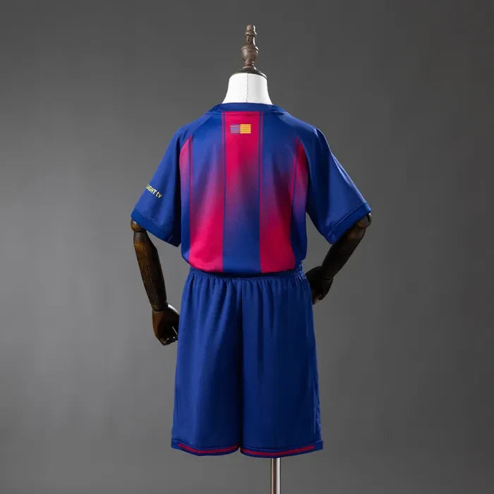 Kids Barcelona Jersey 25/26 Home Football Kit