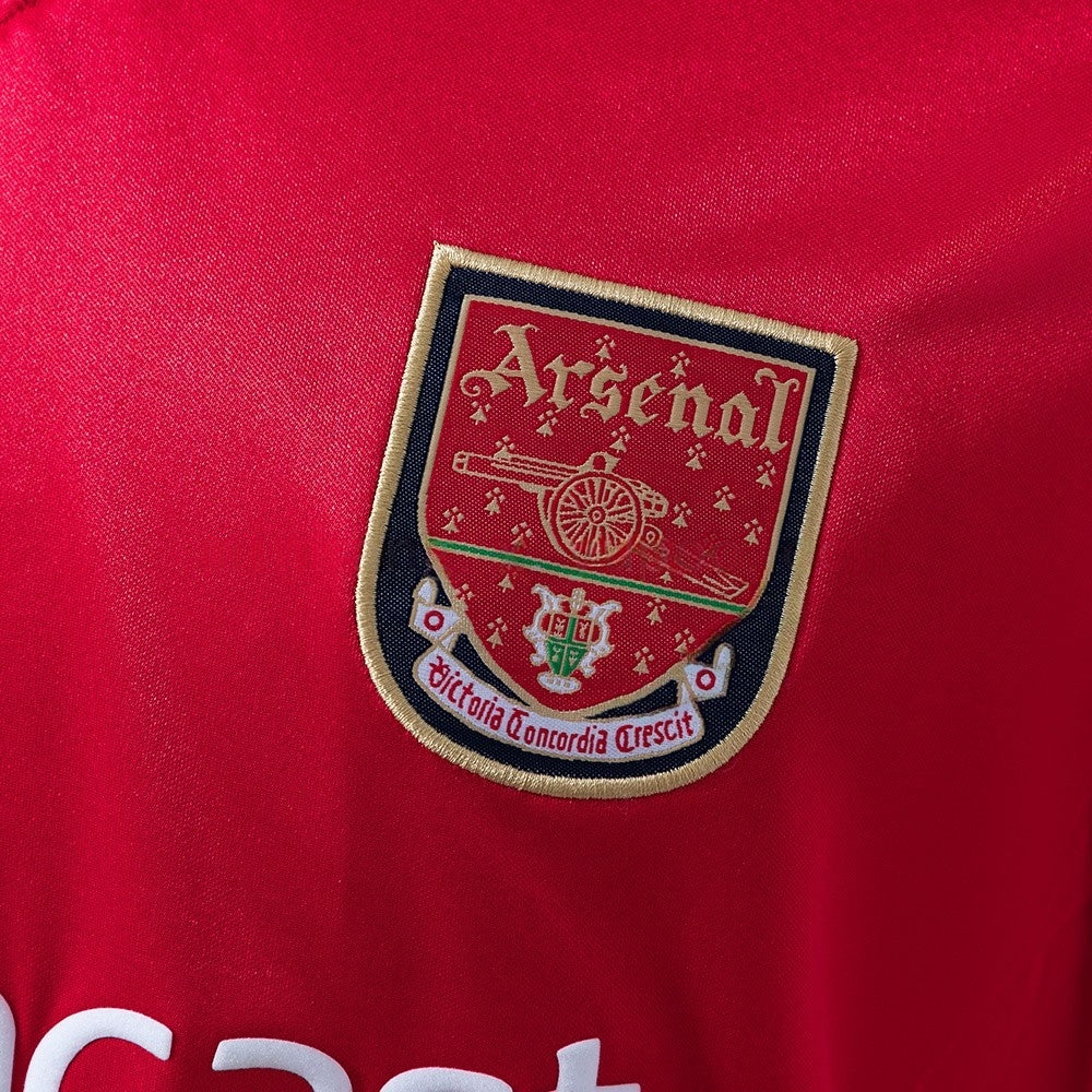 Arsenal Jersey 2001-02  Home Retro Football Kit Long Sleeves
