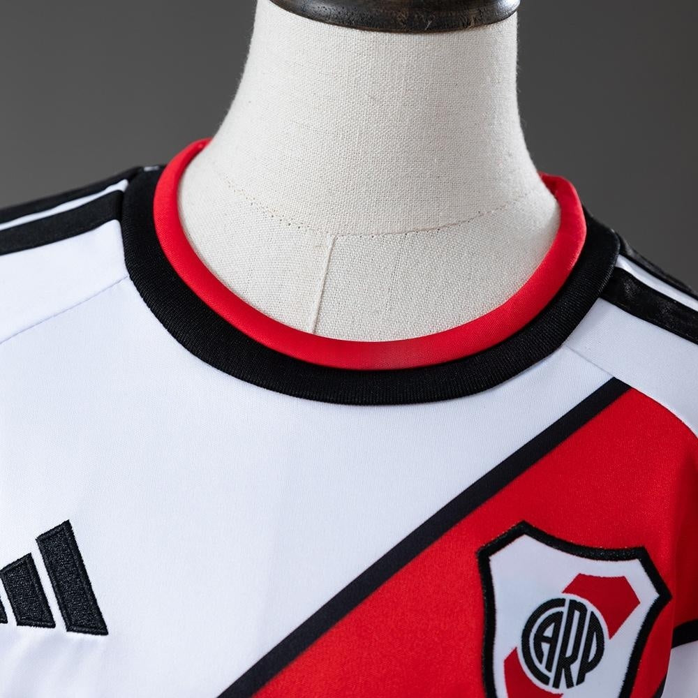 Kids River Plate Jersey 2026-2027 Home Football Kit Soccer Shirt