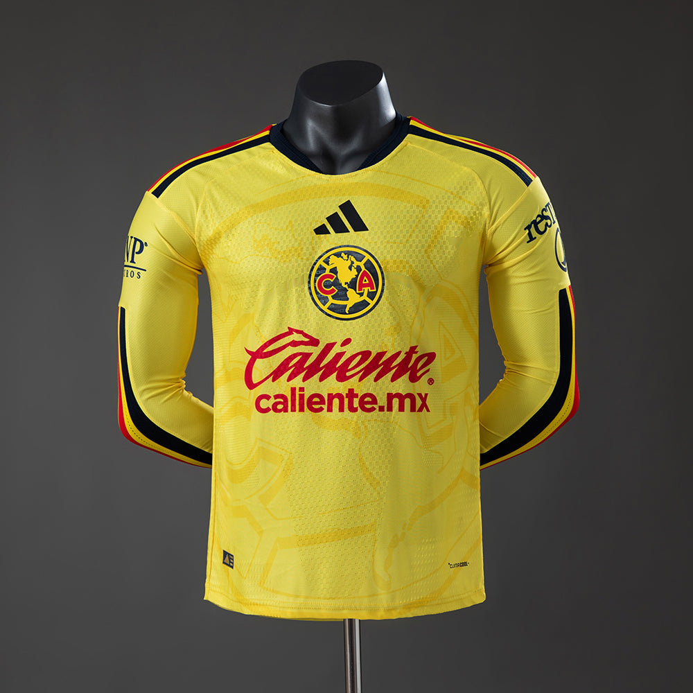 Player Version Club America Home Jersey 2026-2027 Long Sleeves Football Kit Soccer Shirt