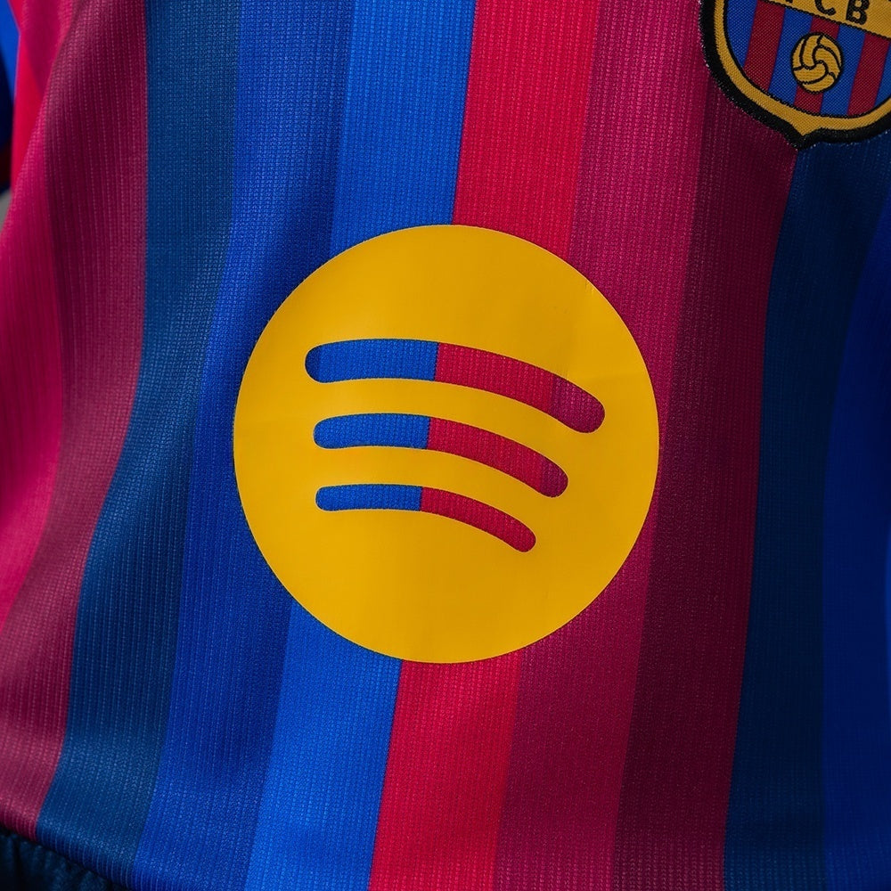 Kids Barcelona Home Jersey 2026-2027 Football Kit Soccer Shirt