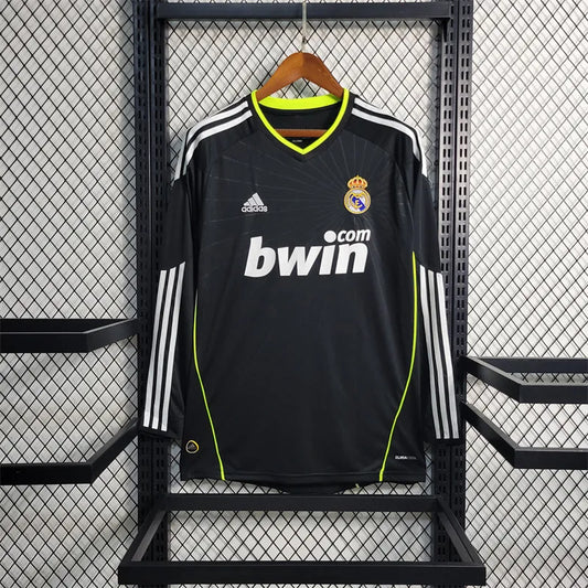 Long Sleeves Away Real Madrid Jersey 10/11 Retro Football Kits