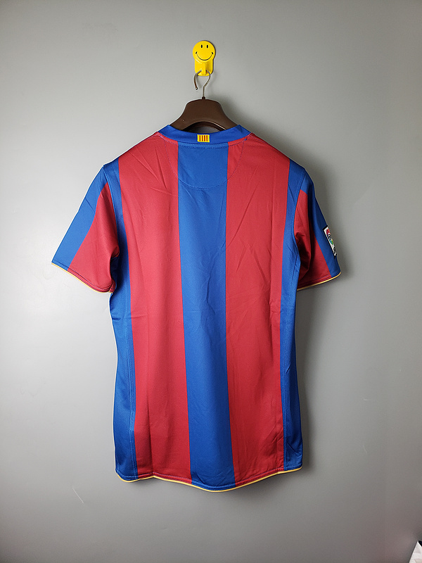 Barcelona Retro Jersey 2007/08 Home Football Jersey Soccer Shirt