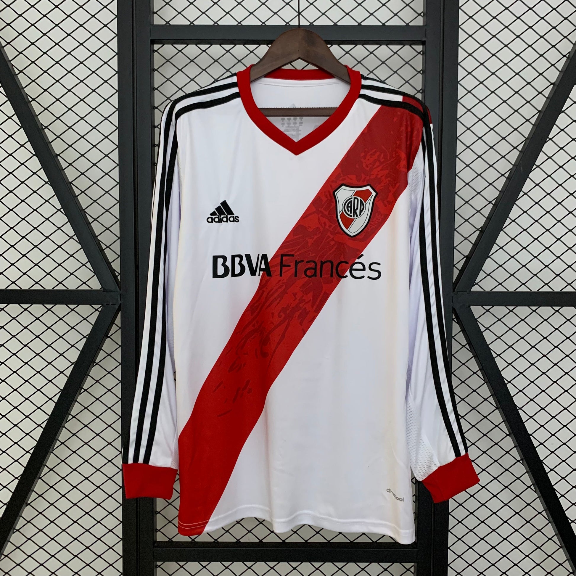 Retro River Plate Jersey 2013-14 Home Long Sleeves Football Kit Soccer Jersey