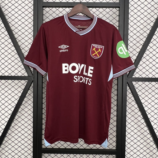 West Ham United Jersey 25/26 Home Football Kit Soccer Jersey