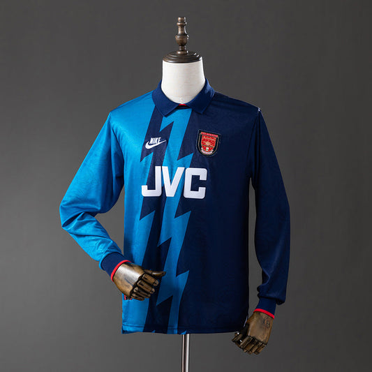 Arsenal Jersey 1995-96 Away Retro Football Kit Long Sleeves