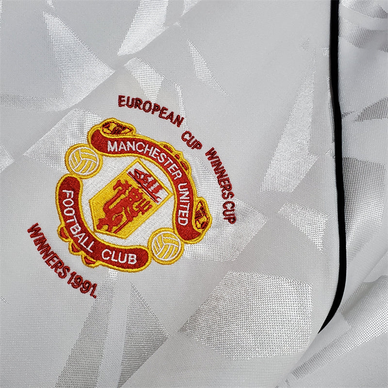 Manchester United Jersey Away Kit 1991 Retro Football Team Soccer Shirt