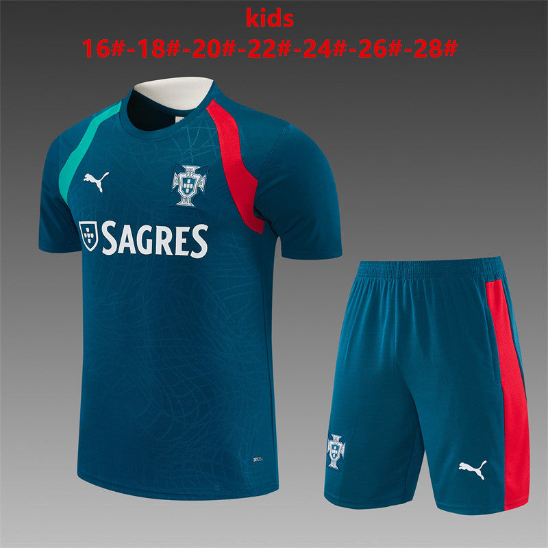 Kids Portugal Training Tracksuits 2026 Football Kit Soccer Jersey