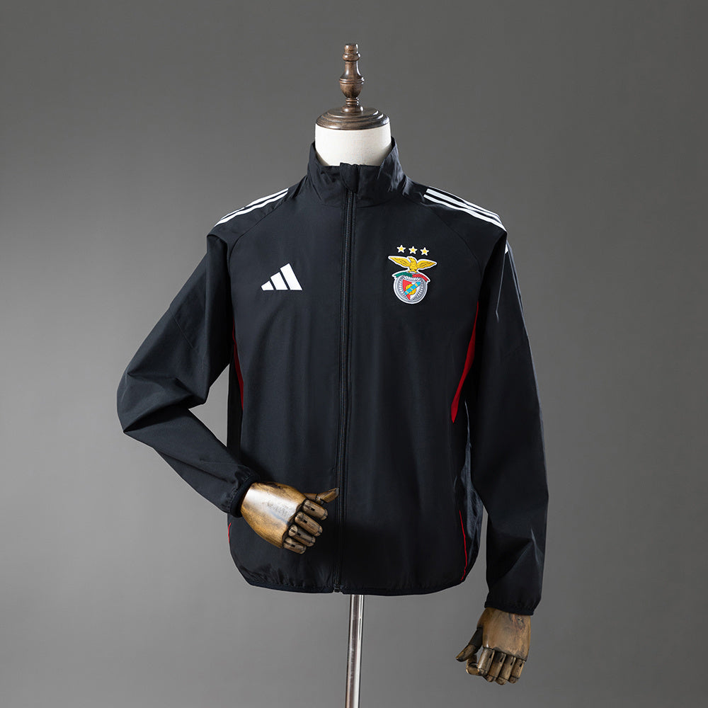 Benfica Windbreaker 1992-93 Black Football Jacket