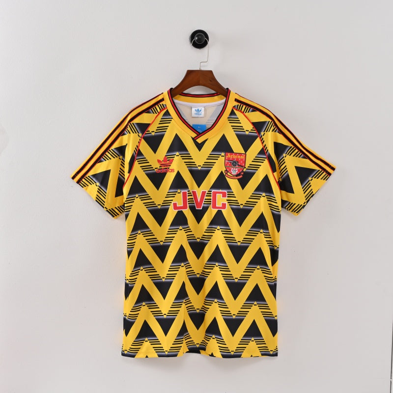 Retro Arsenal Jersey 1991-92 Away Football Kit Soccer Jersey