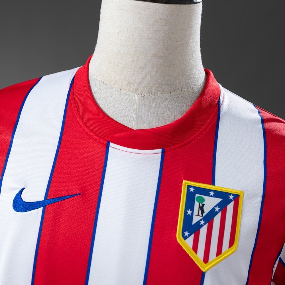 Atletico Madrid Home Jersey 2011-12 Retro Football Kit Soccer Shirt