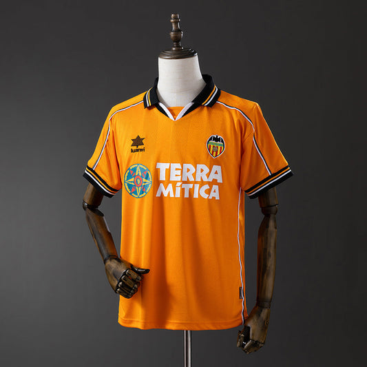 Valencia Jersey 1999-00 Away Retro Football Kit