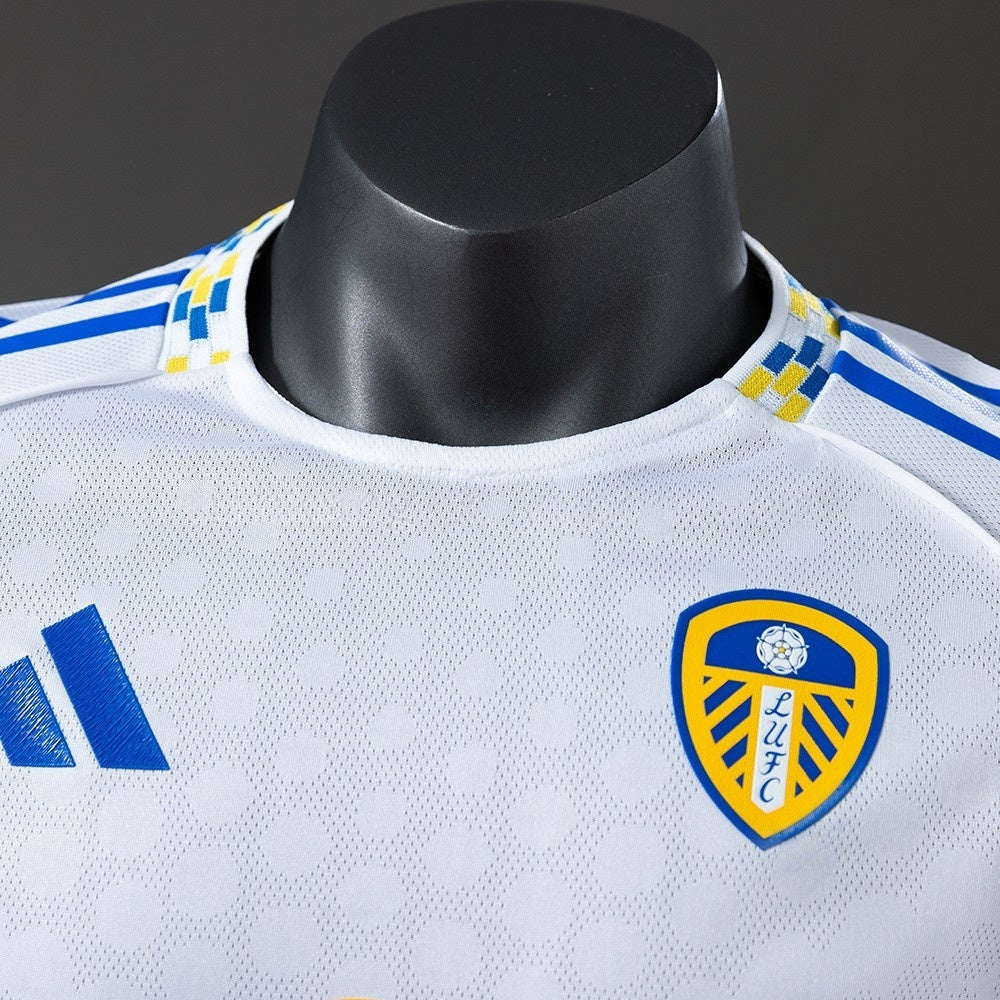 Leeds United Jersey 25/26 Home Football Kit Player Version