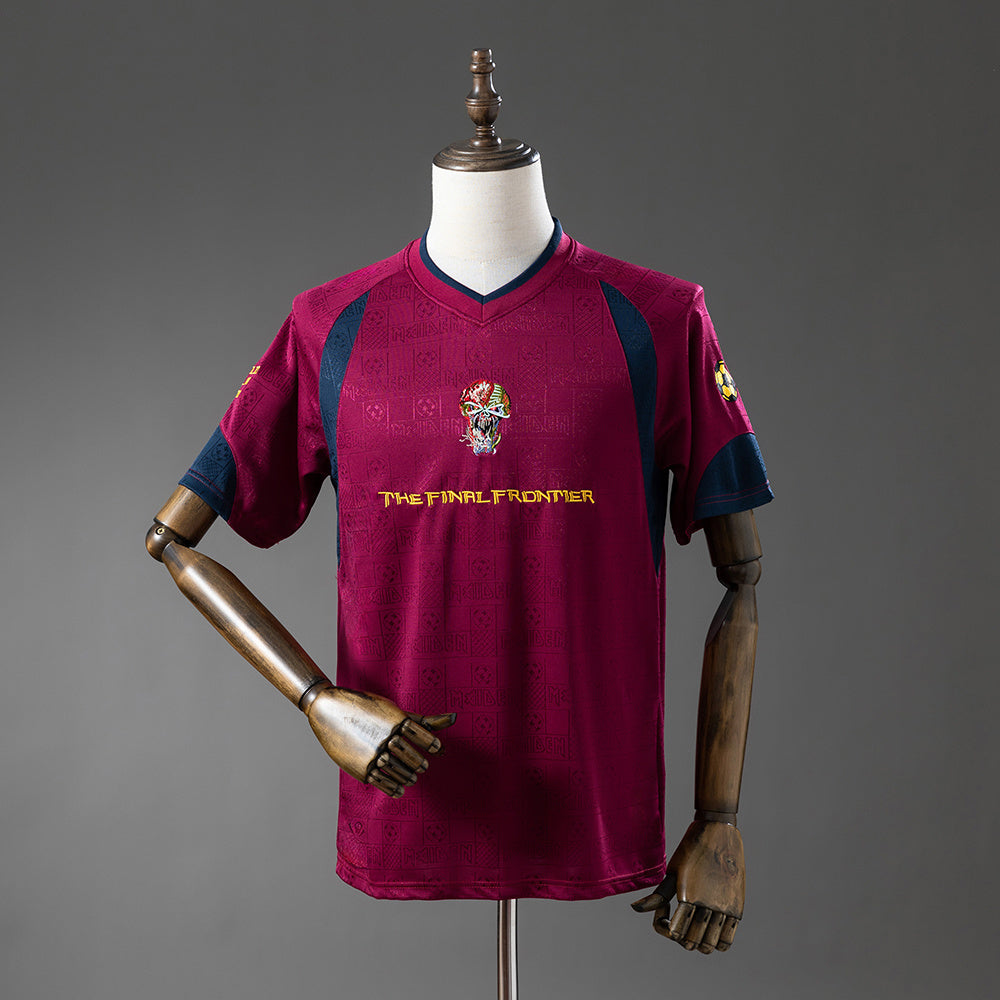 Iron Maiden x West Ham United Away Jersey 2010 Retro Football Kit Soccer Shirt