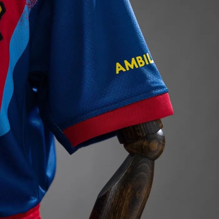 Kids Barcelona Jersey 25/26 Fourth Football Kit