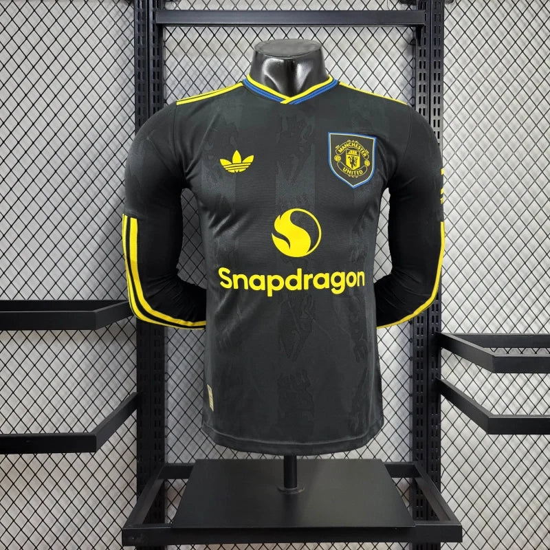 Player Version Manchester United Jersey 25/26 Third Long Sleeves Football Kit Soccer Jersey