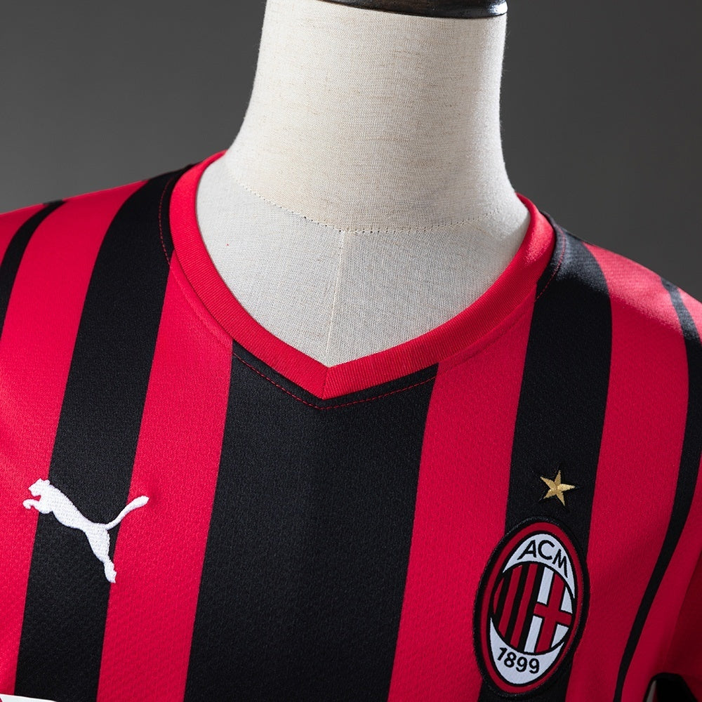 AC Milan Home Jersey 2021-22 Retro Football Kit Soccer Shirt