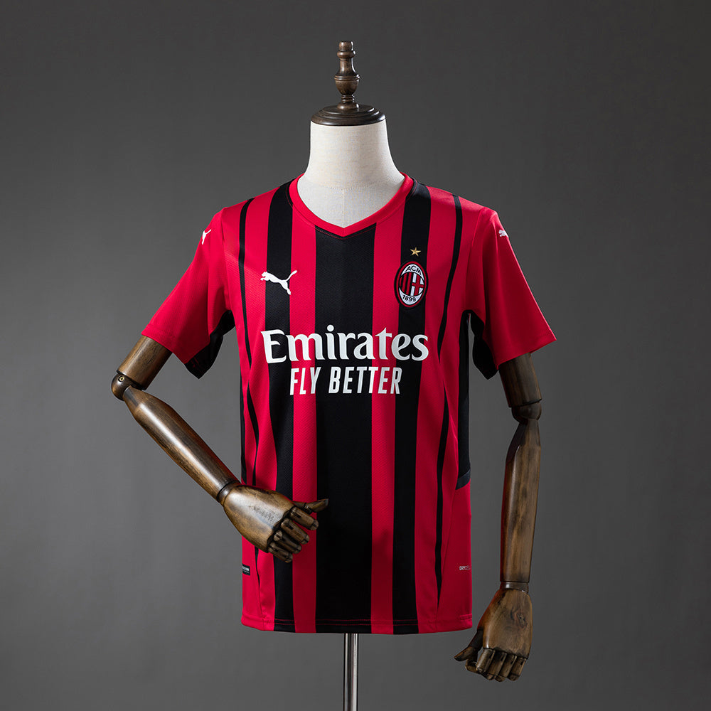 AC Milan Home Jersey 2021-22 Retro Football Kit Soccer Shirt
