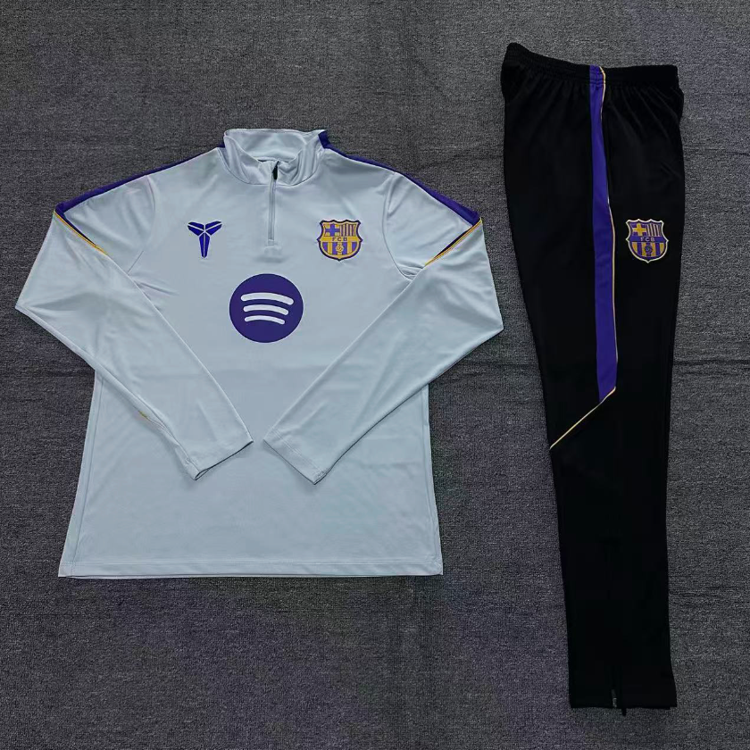 Kids Barcelona Training Tracksuits 2026-2027 Football Kit Soccer Jersey