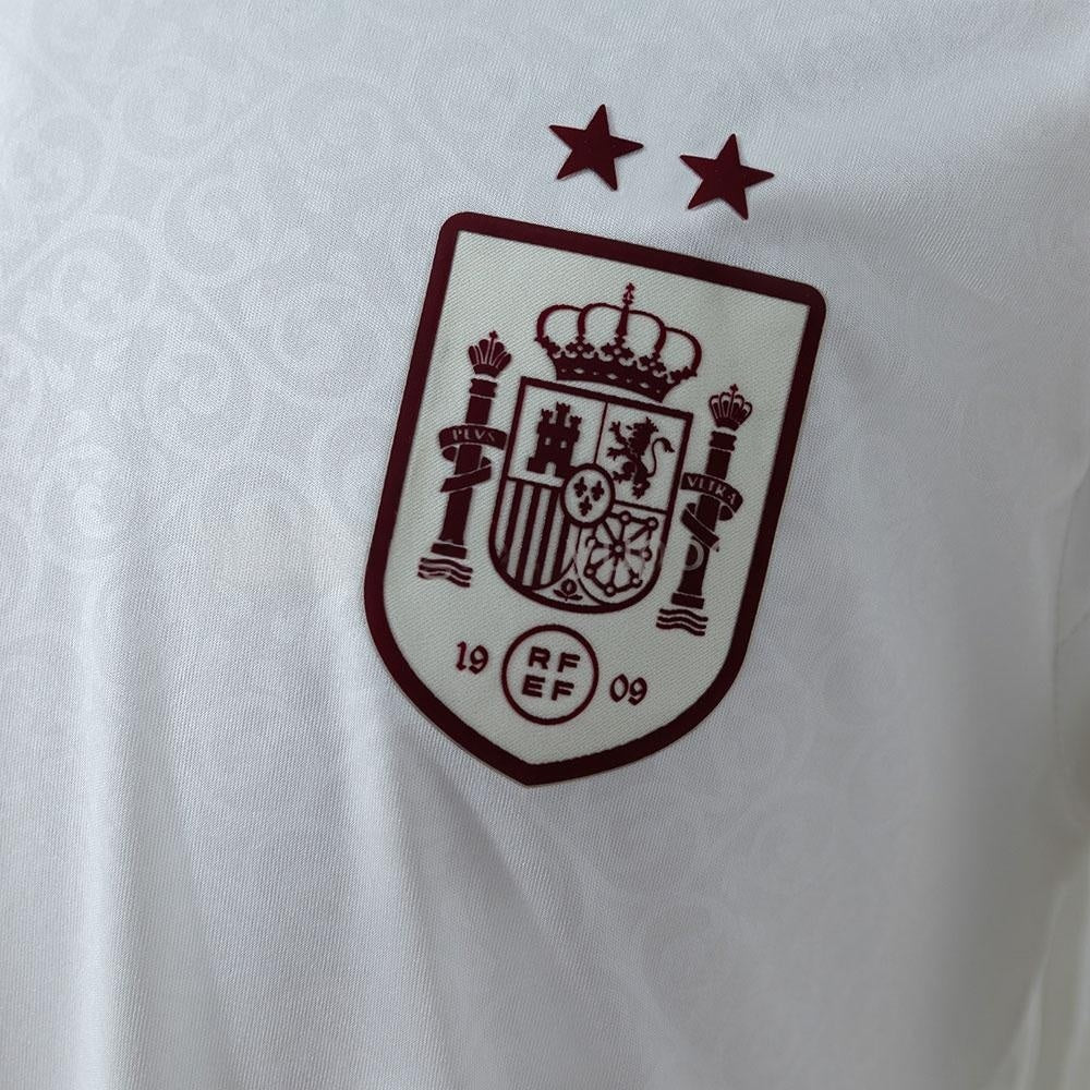 2-Star Spain Away Jersey 2026 World Cup Champion Long Sleeves Football Kit Soccer Shirt