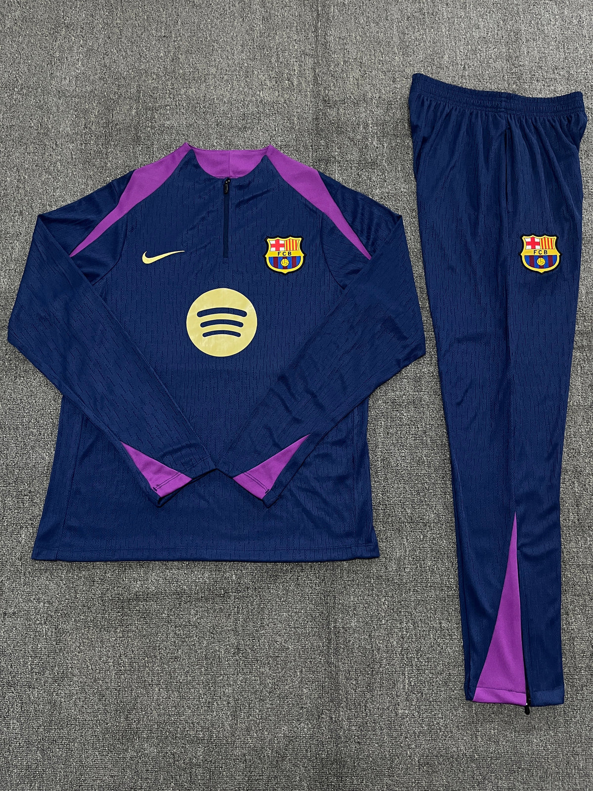 Kids Barcelona Training Tracksuits 25/26 Football Kit Soccer Jersey
