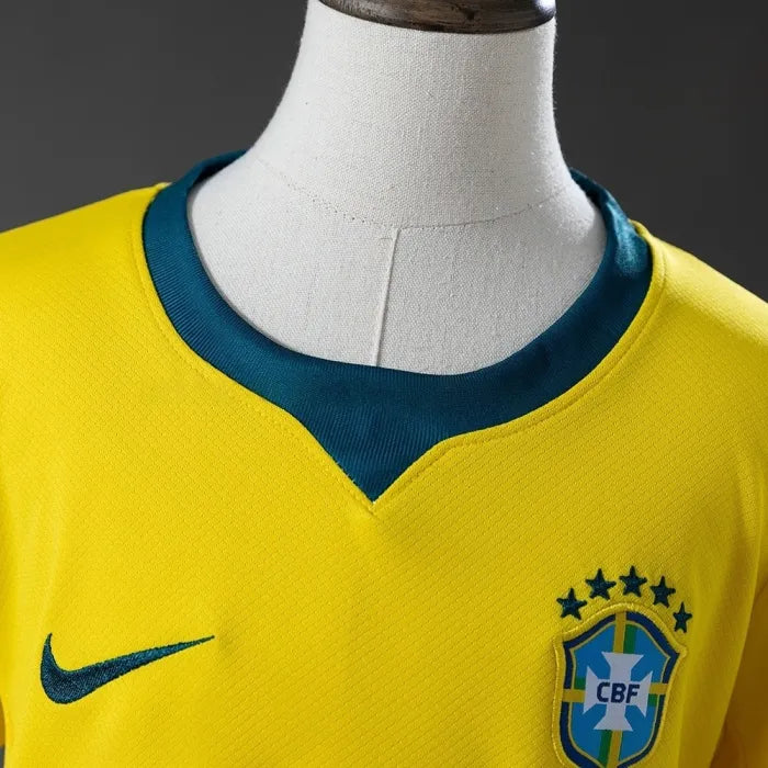 Kids Brazil Home Jersey 2026 World Cup Football Kit Soccer Shirt