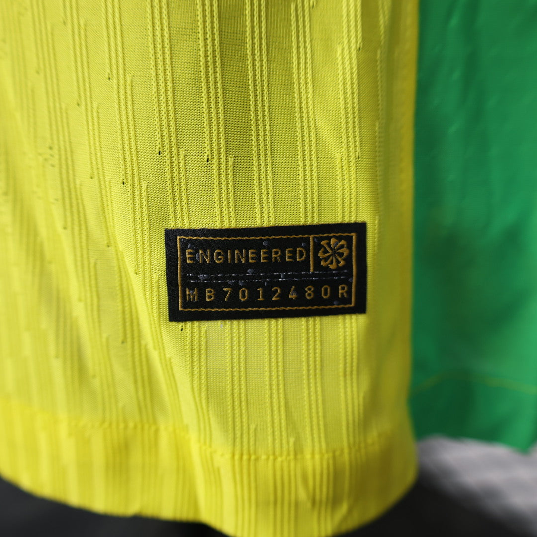 Player Version Brazil Jersey 25/26 Home Long Sleeves Football Kit Soccer Jersey