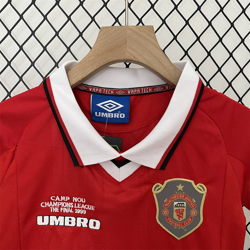 Retro Kids Manchester United Home Jersey 99/00
