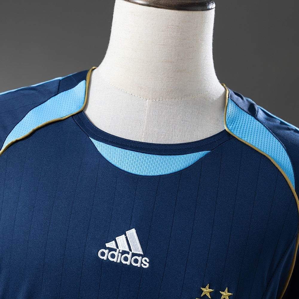 Argentina Home Jersey 2006 Retro Football Kit Long Sleeves