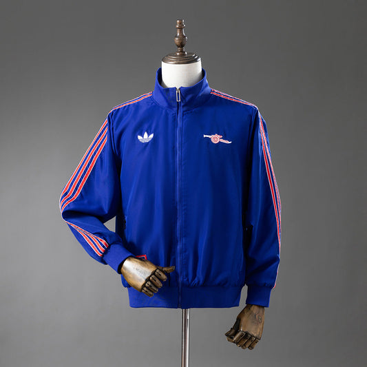 Arsenal Windbreaker 2025-26 Royal Blue Football Soccer Jacket