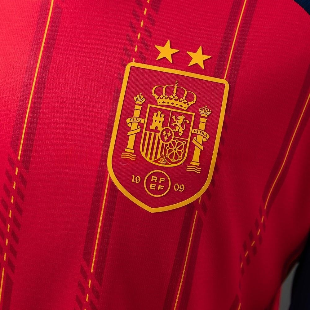 2-Star Spain Home Jersey 2026 World Cup Champion Long Sleeves Football Kit Soccer Shirt