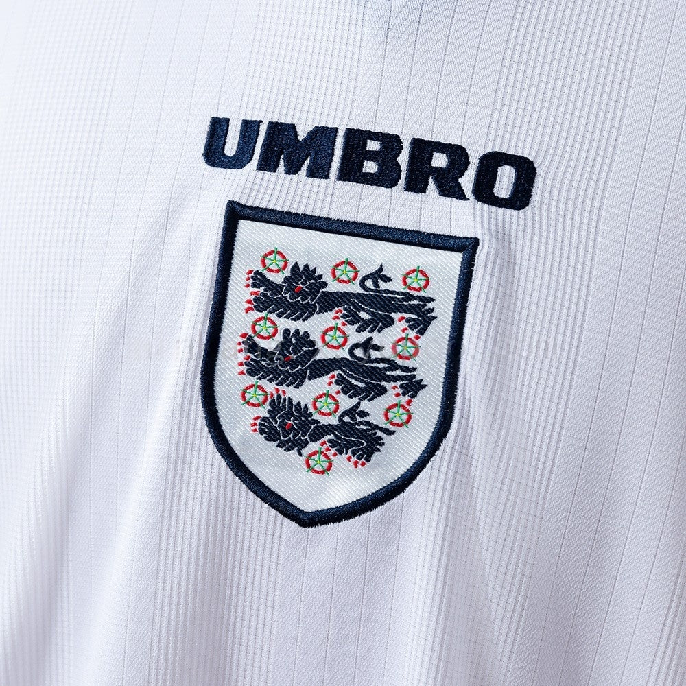 England Jersey 1996 Home Retro Kit Long Sleeves