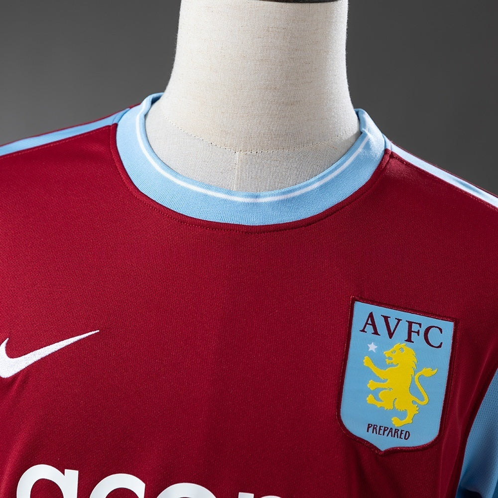 Retro Aston Villa Home Jersey 2009-10 Football Kit Soccer Shirt