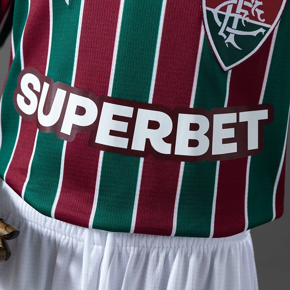 Kids Fluminense Home Jersey 2026-2027 Football Kit Soccer Shirt