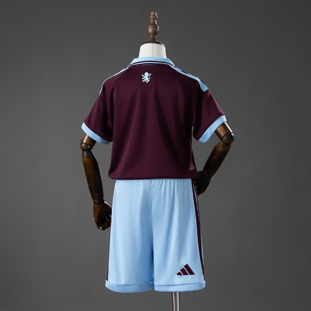 Kids Aston Villa Home Jersey 2026-2027 Football Kit Soccer Shirt