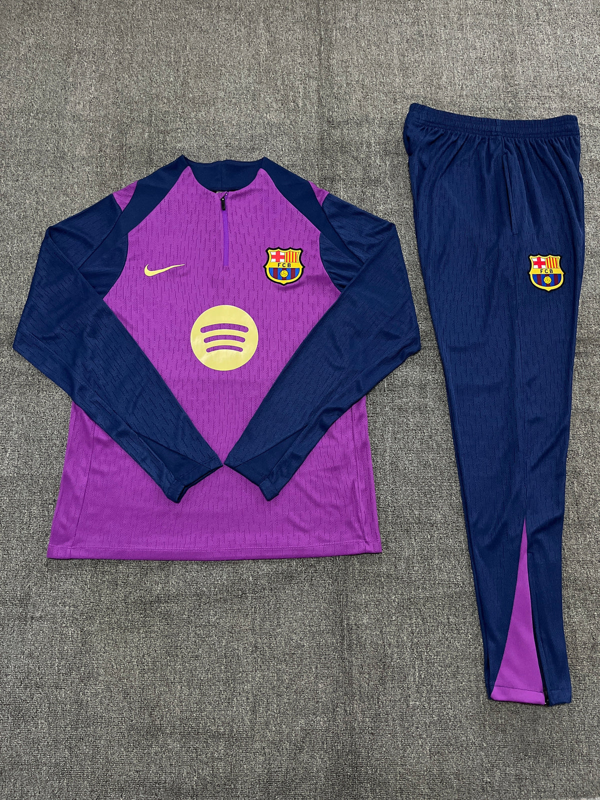 Kids Barcelona Training Tracksuits 25/26 Football Kit Soccer Jersey