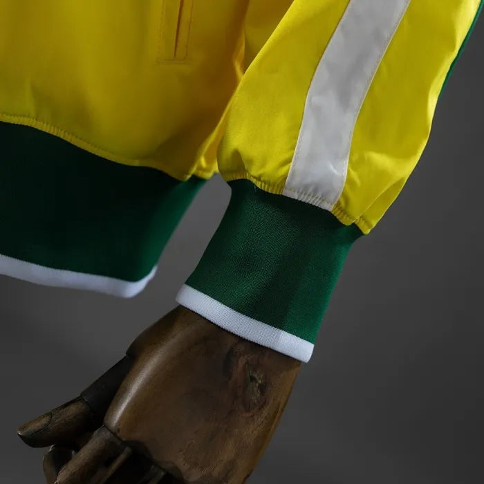 Brazil Windbreaker 2010-11 Yellow Football Kit Soccer Jersey