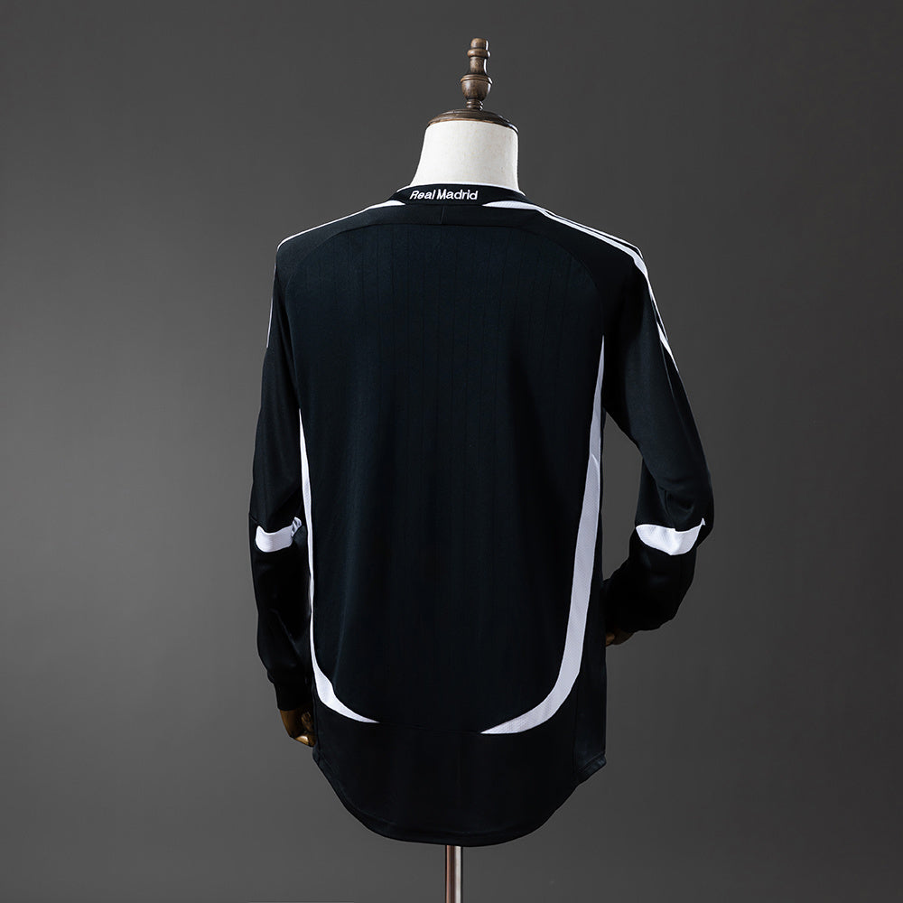Real Madrid Jersey 2006/07 Third Retro Football Kit Long Sleeves