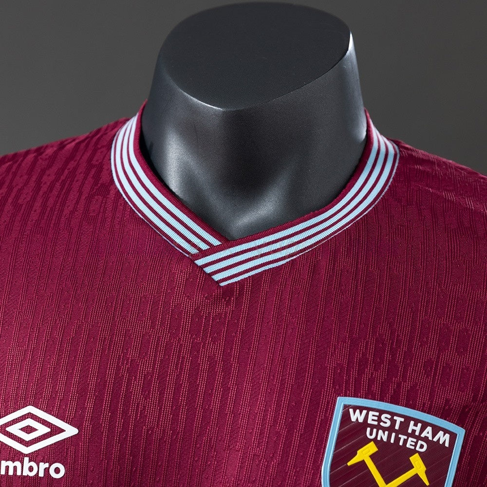 West Ham United Jersey 25/26 Home Football Kit Player Version