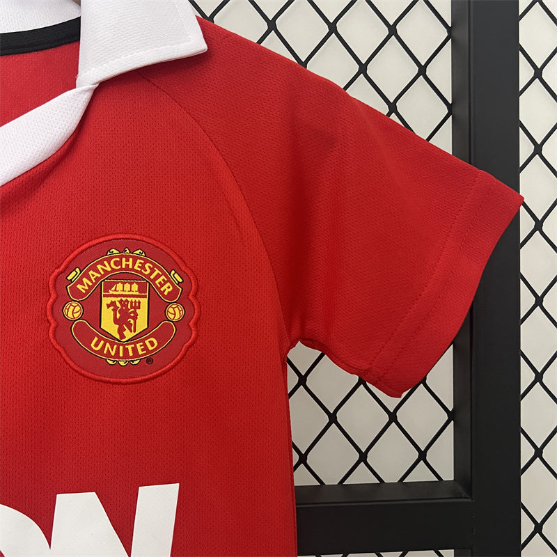 Retro Kids Manchester United Home Jersey 10/11