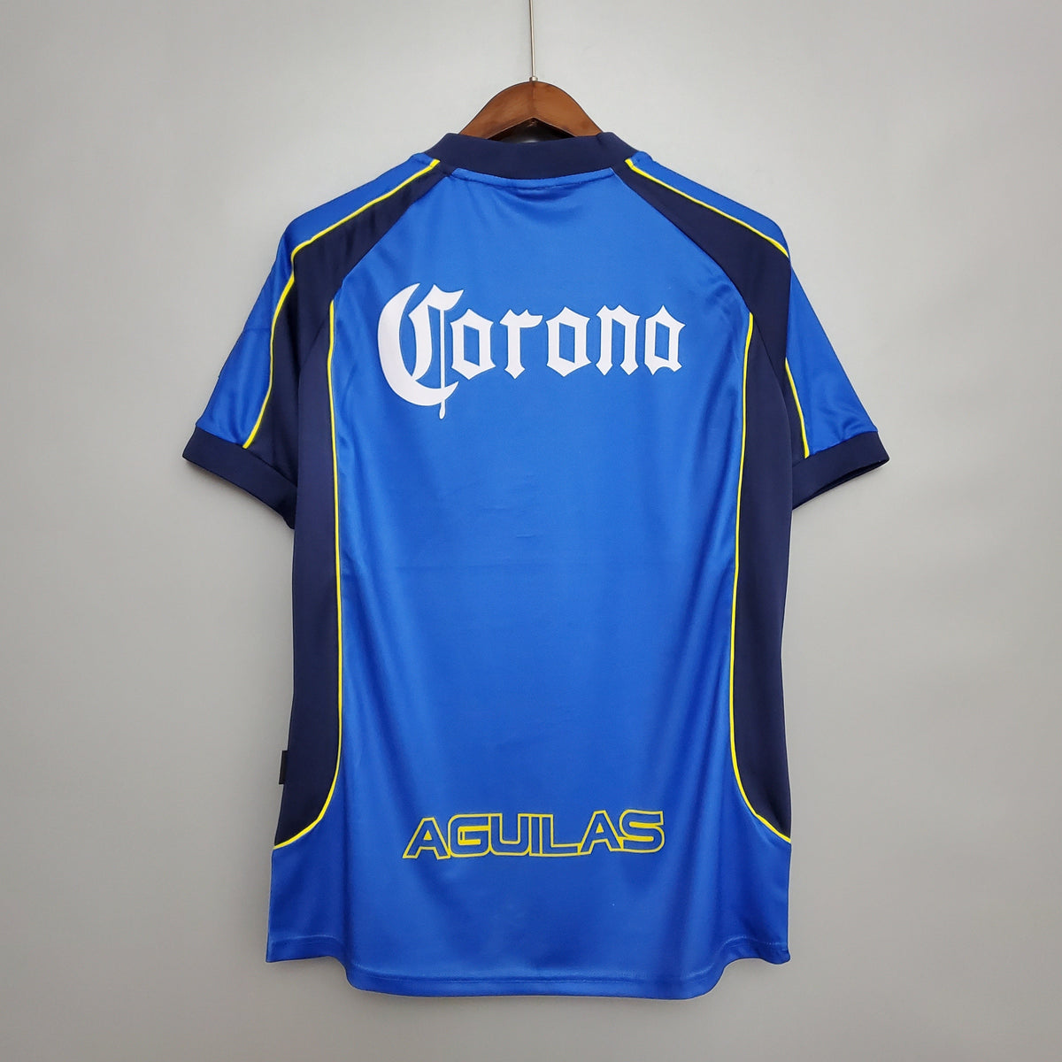 Retro Club America Jersey 2001-02 Away Blue Football Kit Soccer Jersey