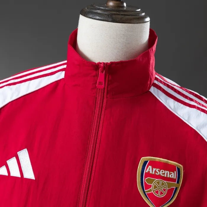 Arsenal Windbreaker 2025/26 Red Football Kit