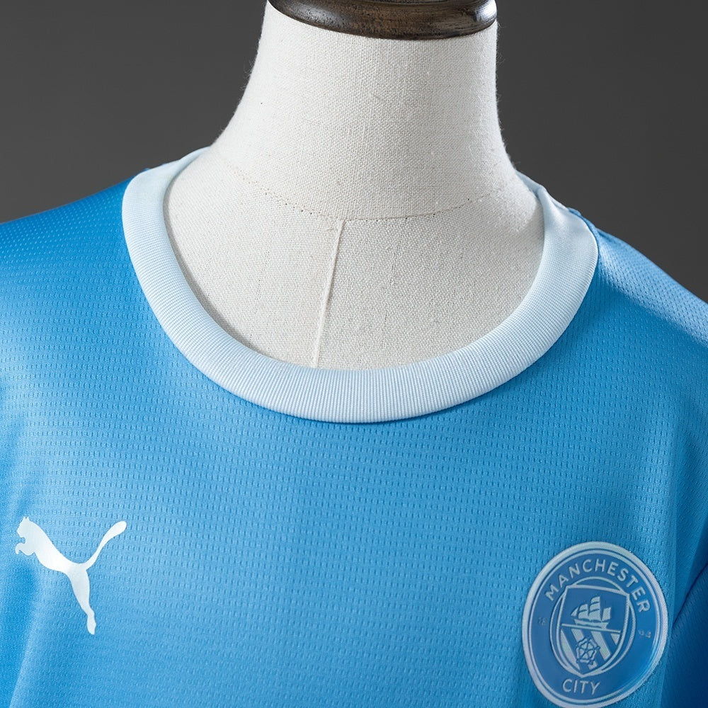 Kids Manchester City Home Jersey 2026-2027 Football Kit Soccer Shirt