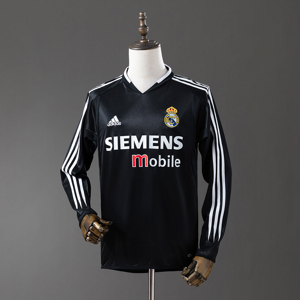 Real Madrid Jersey 2004-05 Third Retro Kit Long Sleeves