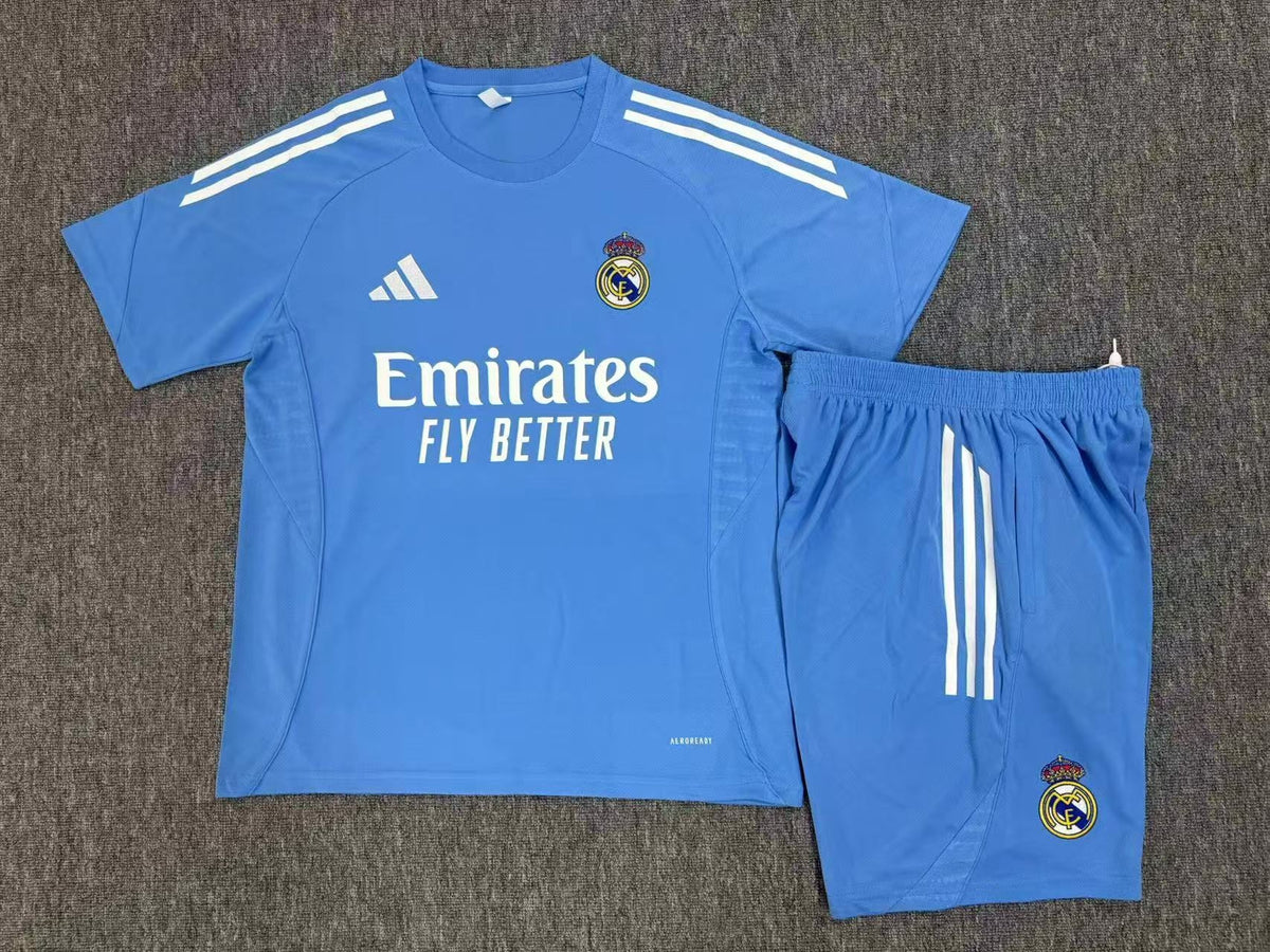 Kids Real Madrid Training Tracksuits 25/26 Football Kit Soccer Jersey
