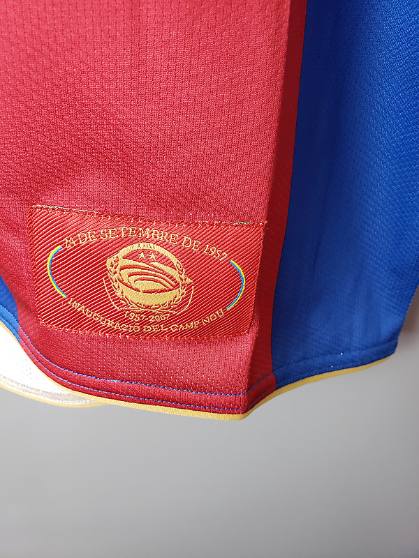 Barcelona Retro Jersey 2007/08 Home Football Jersey Soccer Shirt