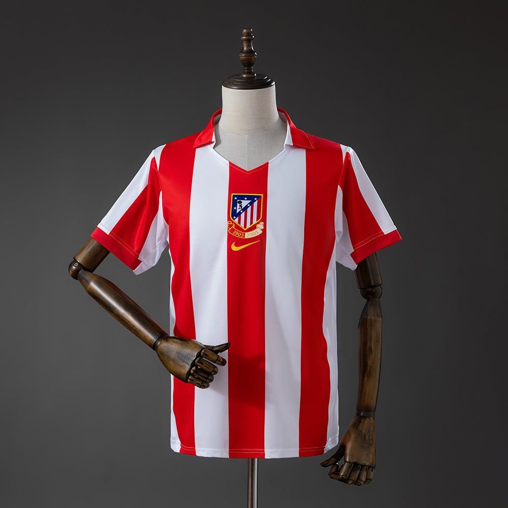Retro Atletico Madrid Home Jersey 2003-2024 Centenary Football Kit Soccer Shirt